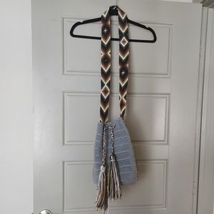Made in Mexico drawstring hand bag